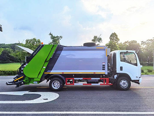 ISUZU 차시 10m3 압축기 쓰레기 트럭 쓰레기통 수집 덤프 트럭 8톤