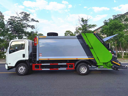 ISUZU 차시 10m3 압축기 쓰레기 트럭 쓰레기통 수집 덤프 트럭 8톤