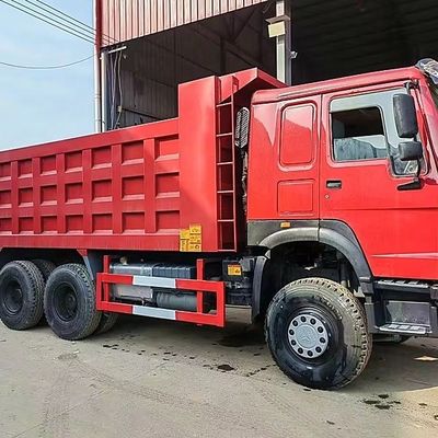 시노트룩 HOWO 덤프 트럭 유로 3 6X4 트럭 375HP 20 CBM 틱퍼 트럭 40 톤