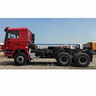 샤크맨 8 휠 타이어 400hp 60톤 류트럭 헤드 트랙터 트레일러 오른쪽 스티어링