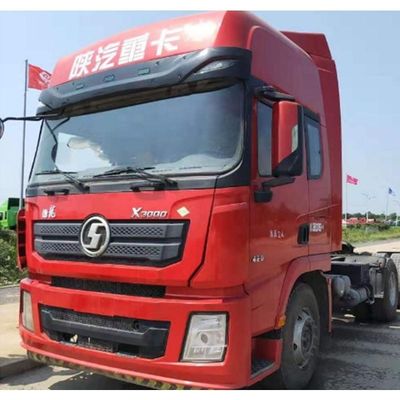 샤크맨 8 휠 타이어 400hp 60톤 류트럭 헤드 트랙터 트레일러 오른쪽 스티어링