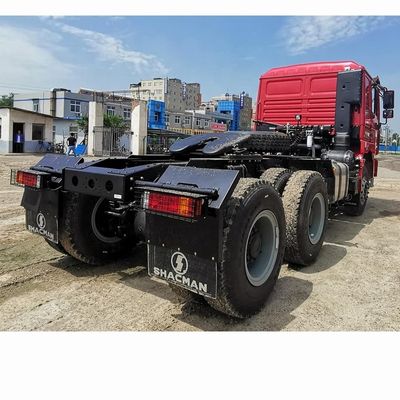 샤크맨 8 휠 타이어 400hp 60톤 류트럭 헤드 트랙터 트레일러 오른쪽 스티어링